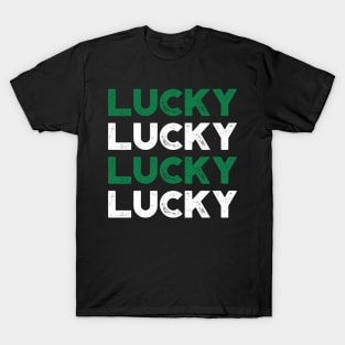 Lucky Lucky Lucky Lucky Shamrock St. Patrick's Day T-Shirt